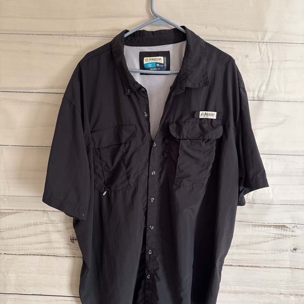 Magellan Outdoors Men's XXL Laguna Madre Relaxed Fit Short Sleeve Fishing Shirt